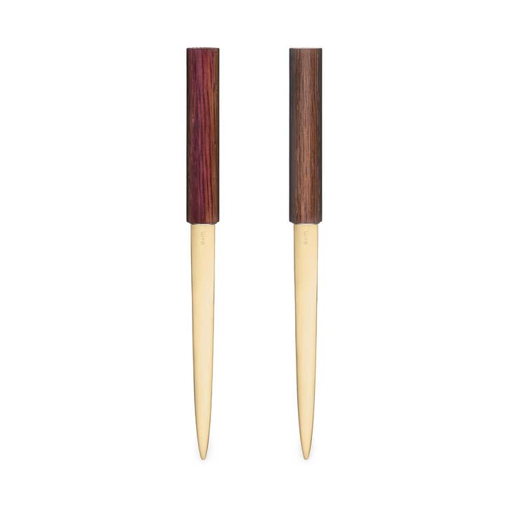 Abrecartas MESSENGER de madera maciza de nogal o roble barrica para venta al por mayor de e+m Holzprodukte