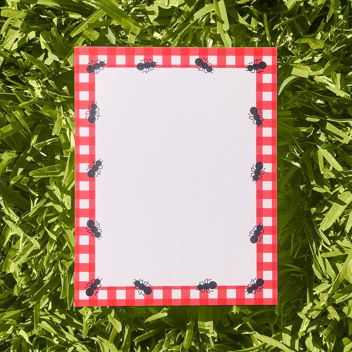 No Yeah For Sure - Wholesale Notepad - Ants Picnic Gingham Mini Notepad | Pocket Memo Pad1