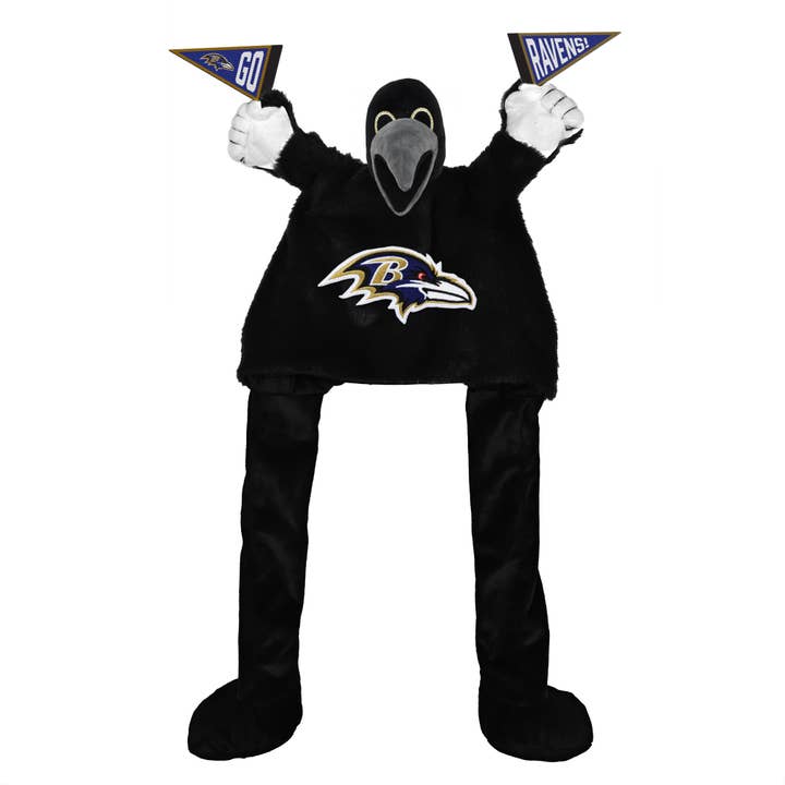 NFL Baltimore Ravens Mascot Cheering Sidekick Hat for wholesale by Little Earth Productions