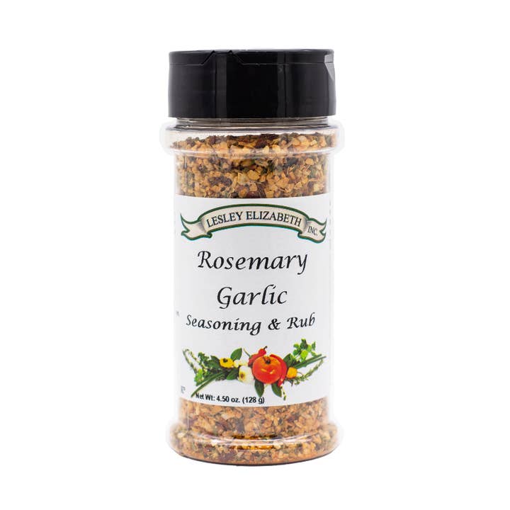 Lesley Elizabeth Rosemary Garlic Seasoning & Rub – PET 250mL for wholesale by Hongar Farms