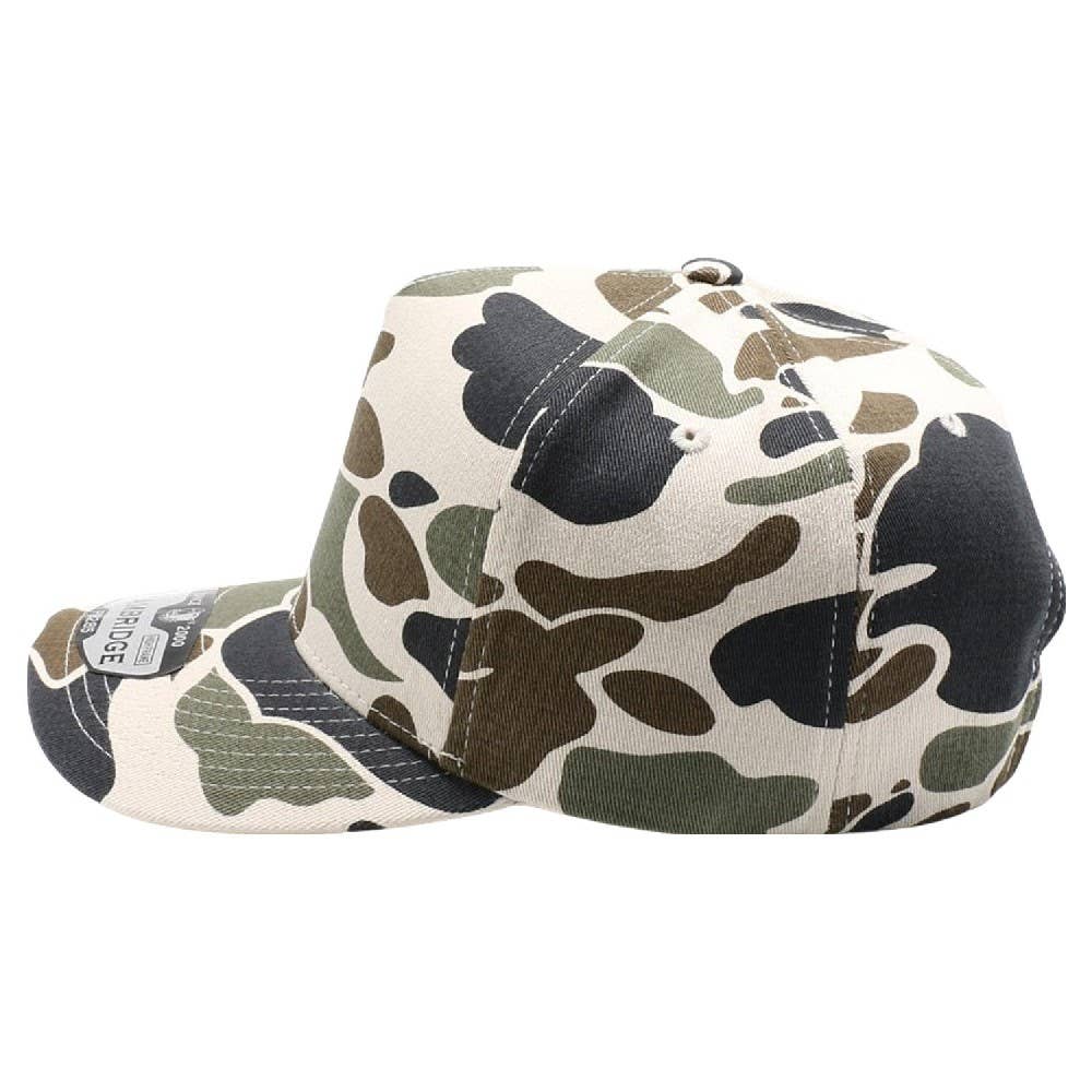 DOBBI - Vendita all'ingrosso Cappellino da baseball - Unisex - Cornice alta Old School Camo a cinque pannelli3