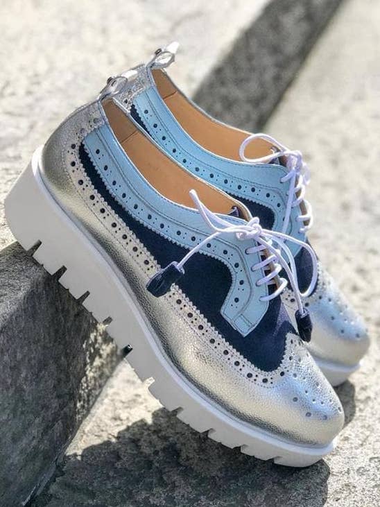 Oxford Silver-Blue for wholesale by Lovidovi