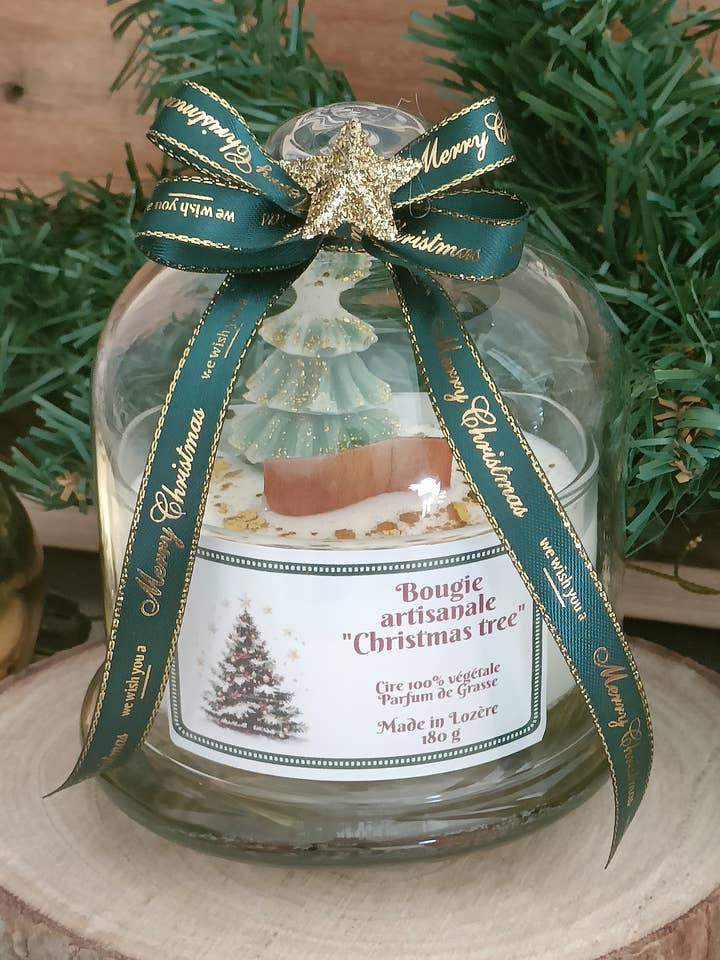 Christmas glass bell candle for wholesale by LNDECO