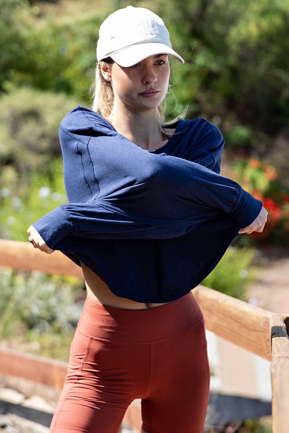 Rae Mode - Wholesale Lounge Top - Women's - COTTON SLUB OPEN BACK LONG SLEEVE TOP11