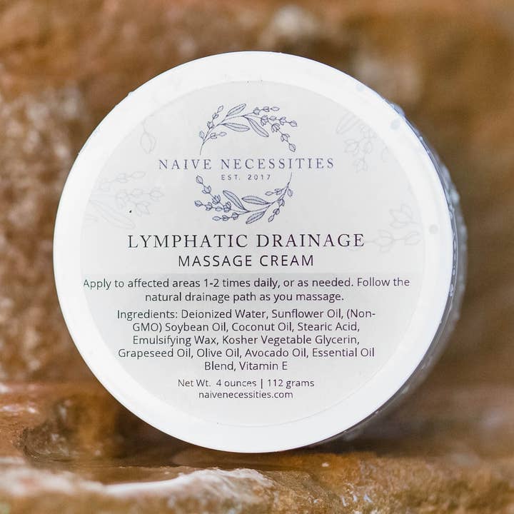 Lymphatic Massage Cream for wholesale by Naive Necessities