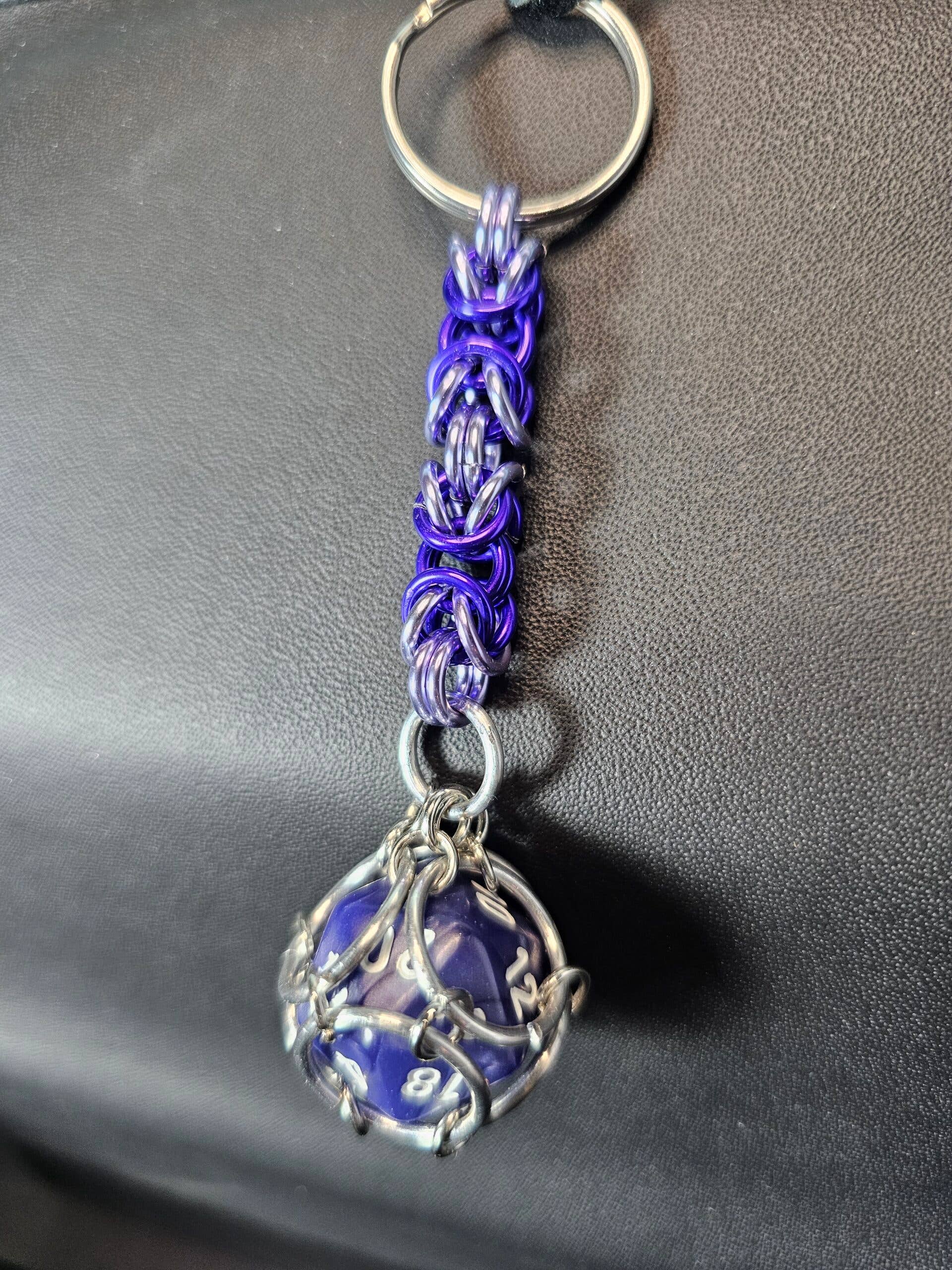 Heartsanstuff - Wholesale Keychain - Unisex - Trapped D20 Keychain Byzantine0