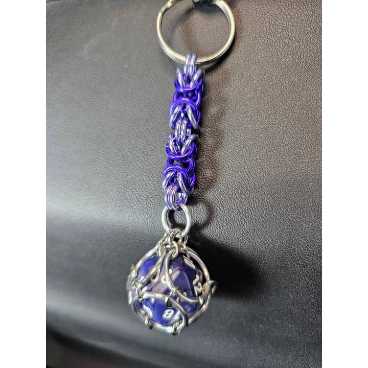 Heartsanstuff - Wholesale Keychain - Unisex - Trapped D20 Keychain Byzantine