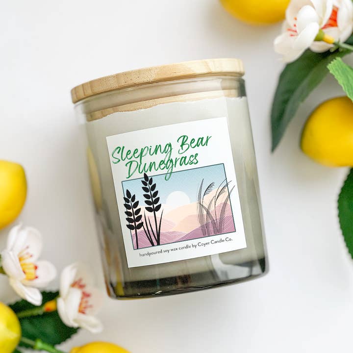 Coyer Candle Co. - Vendita all'ingrosso Candela in vasetto - Candele in barattolo da 11 oz. - Collezione estiva del Michigan