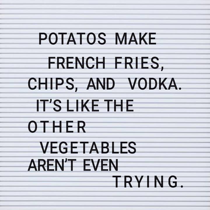 Coaster or Magnet - LOL - Potatoes Make for wholesale by Cedar Mountain Studios