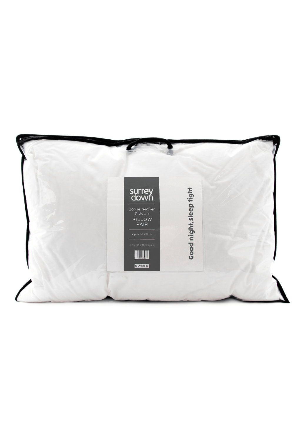Richard Behr (UK) Ltd – wholesale Bedding pillow – Surrey Down Goose Feather and Down Soft Pillow (2 Pack)1