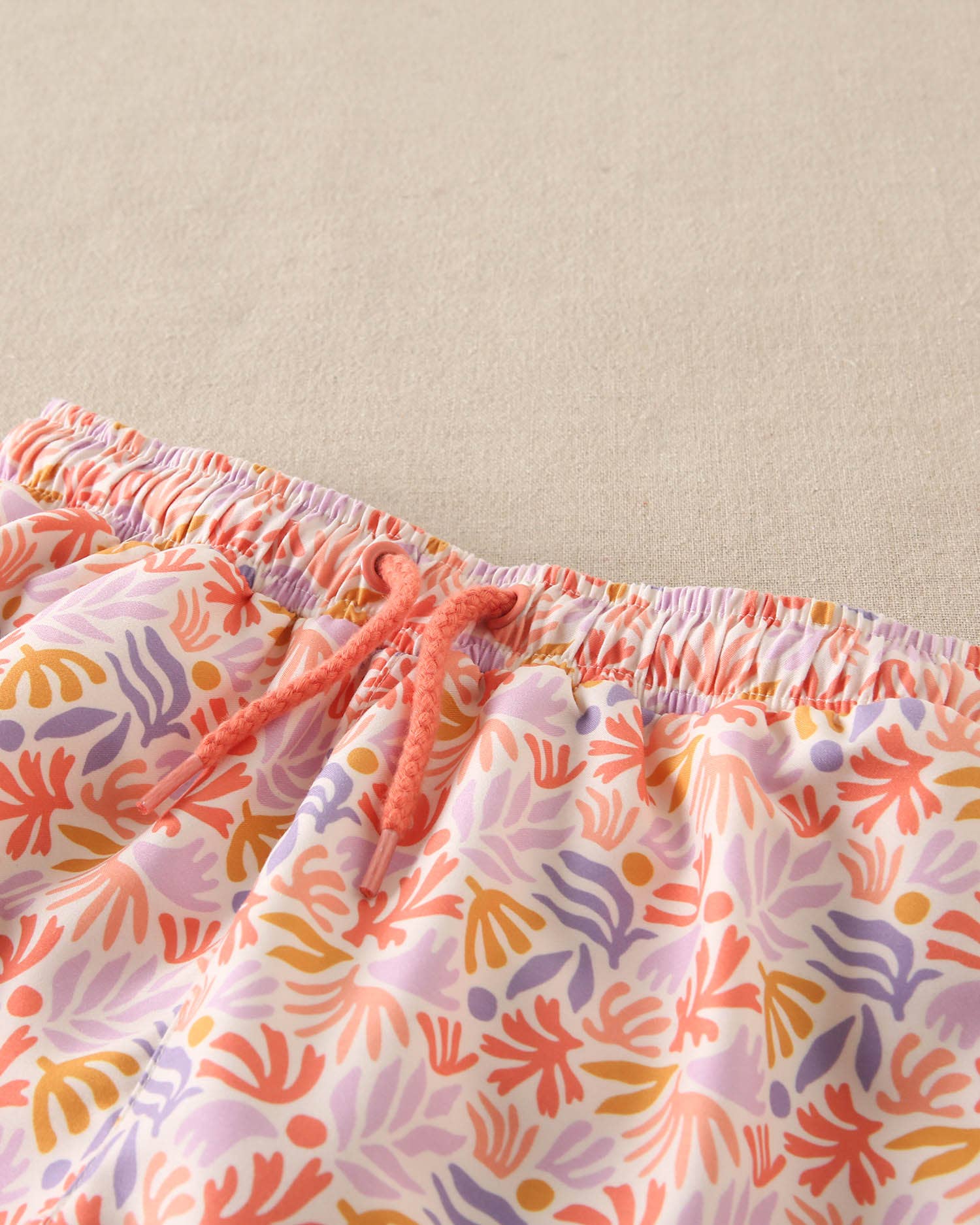 Dadati - Wholesale One Piece Swimsuit - Kids - Boy's swimsuit with floral print and drawstring1