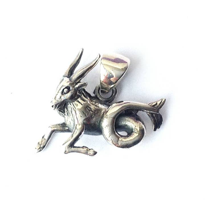Capricorn .925 Solid Sterling Silver Horoscope Pendant Zodiac for wholesale by Dalfiya