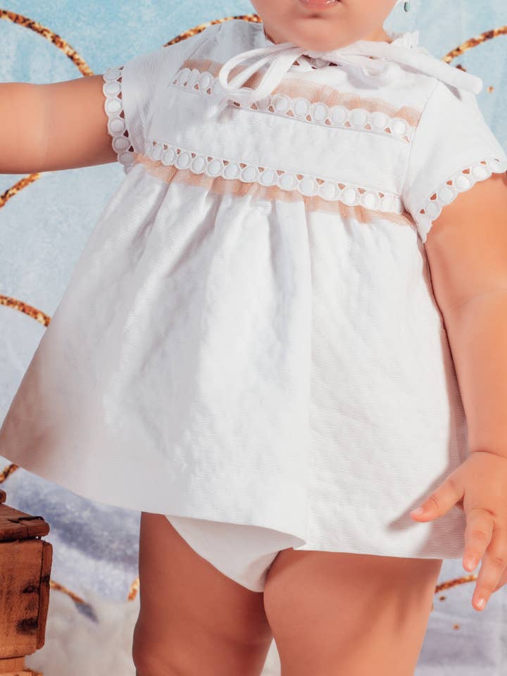 0023099-2 Piqué Romper for wholesale by BABINE-ROINSAL