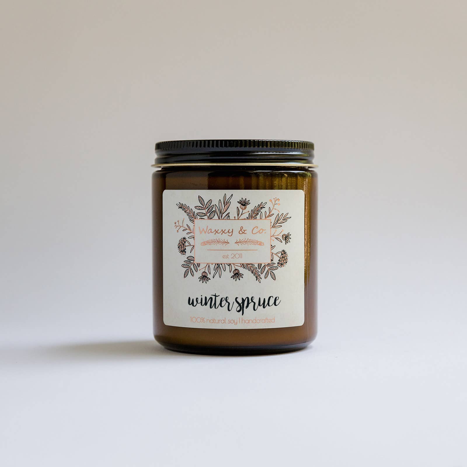 Waxxy & Co. - Wholesale Jar/Filled Candle - WINTER SPRUCE SOY CANDLE