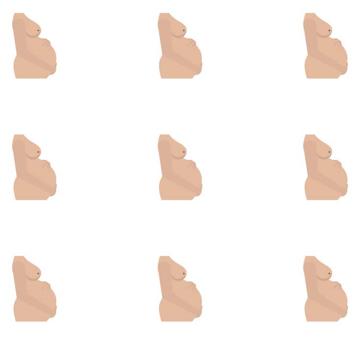 Bauchdesign-Geschenkpapierrolle, 2er-Set für den Großhandel von Fuzzy Whale Paper Co