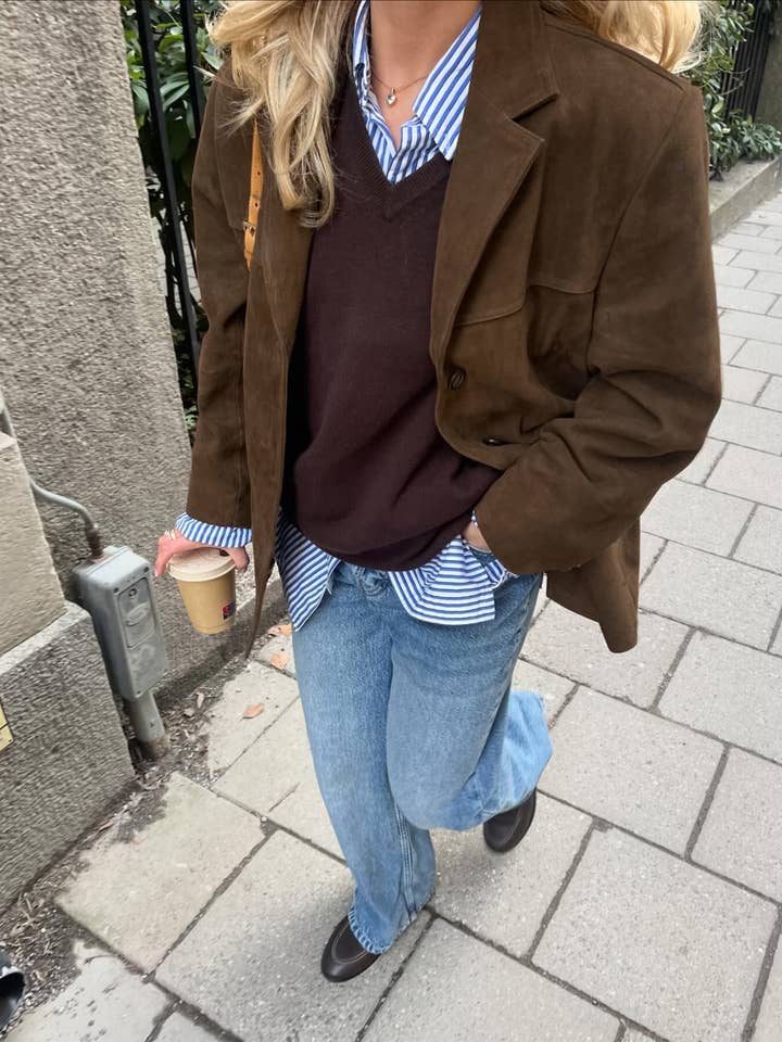 Marayn - Wholesale Jacket - Women's - Vintage Suede Blazer Chic WesternInspired Fall Style19