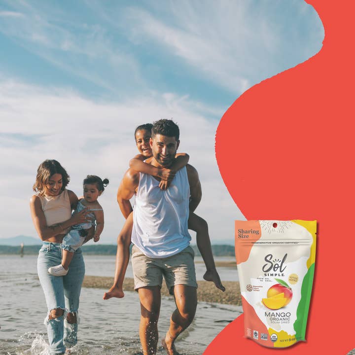 Sol Simple - Vendita all'ingrosso Frutta secca/disidratata - Mango essiccato solare certificato biologico rigenerativo - 6oz13