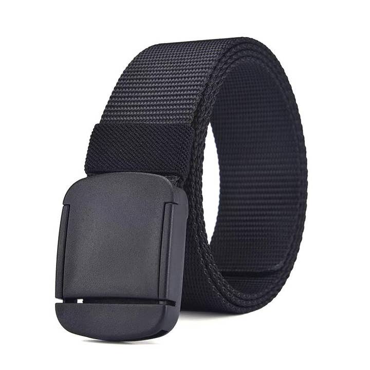Ecovear - Wholesale Belt – Men's - Tactical Canvas Men's Belt Automatic Buckle Non-Metal Plastic Nylon Woven Belt