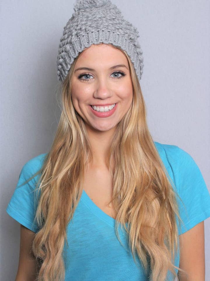 Elegante berretto in maglia da donna per la vendita all'ingrosso da parte di Good Stuff Apparel