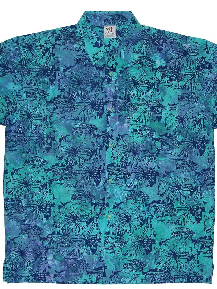 Cabana Shirt - Coral Cruisin' for wholesale by Rum Reggae Clothing