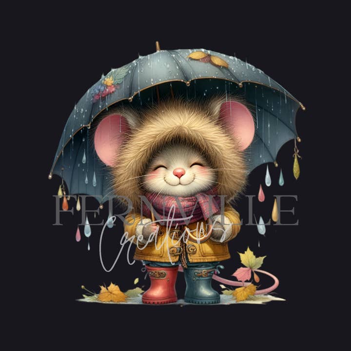 Fernville Creations - Wholesale Coasters - Adorable Mouse Square Ceramic Coaster, Fun Home Decor (3/8)2