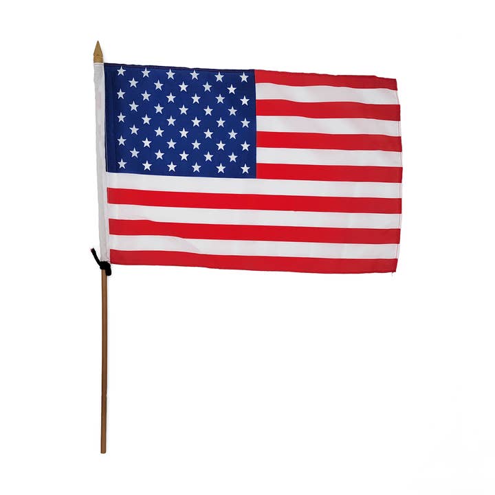 Crover - Wholesale Flag - 11"x17" American Stick Flag with Spear Tip0