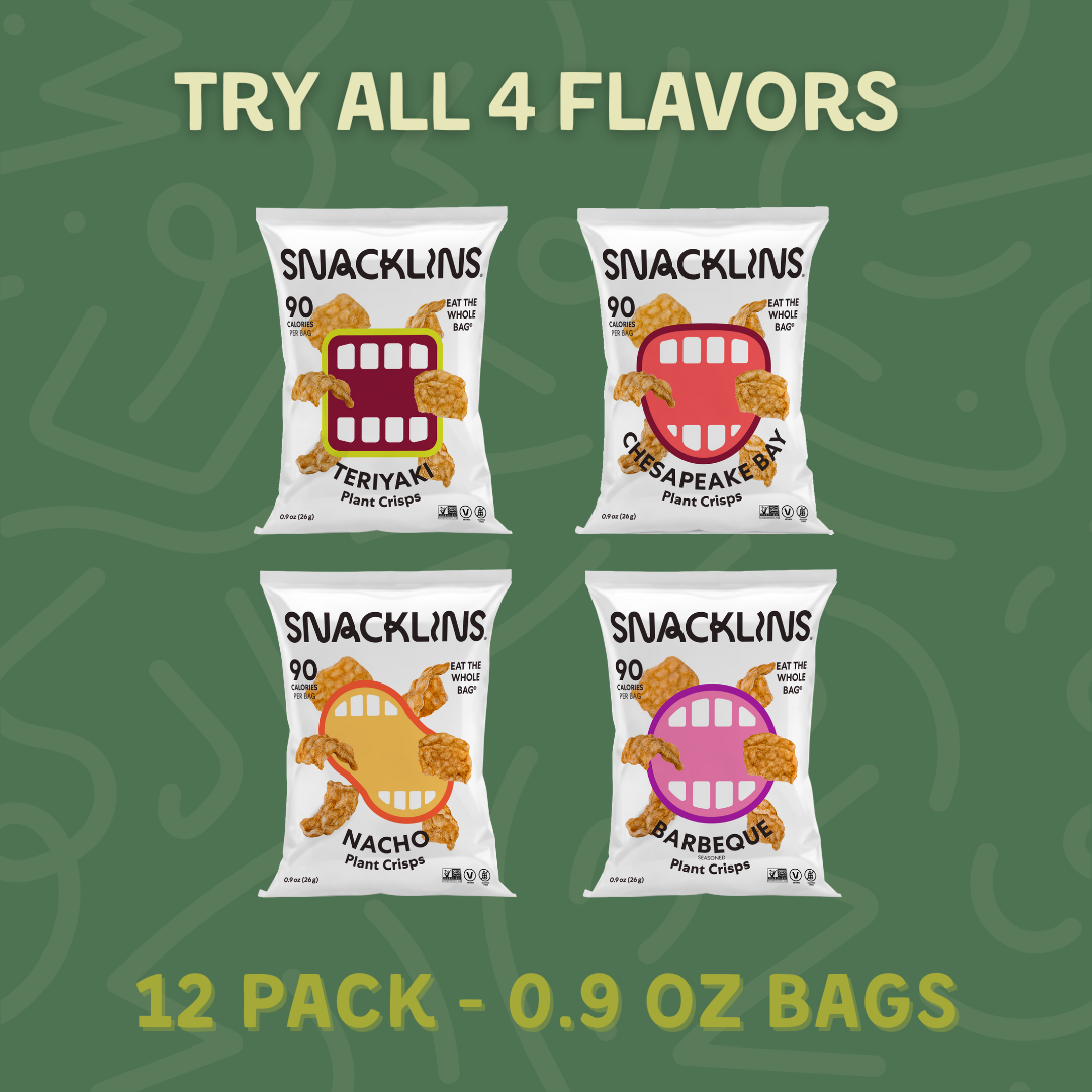 Snacklins - Wholesale Puffed Snack - Snacklins Minis Variety Pack — 4 Flavors (12ct - 0.9oz Bags)1