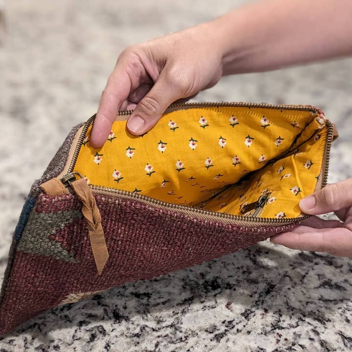 Dekko Trading - Wholesale Clutch Bag - Women's - Tribal Print Jute Clutch4