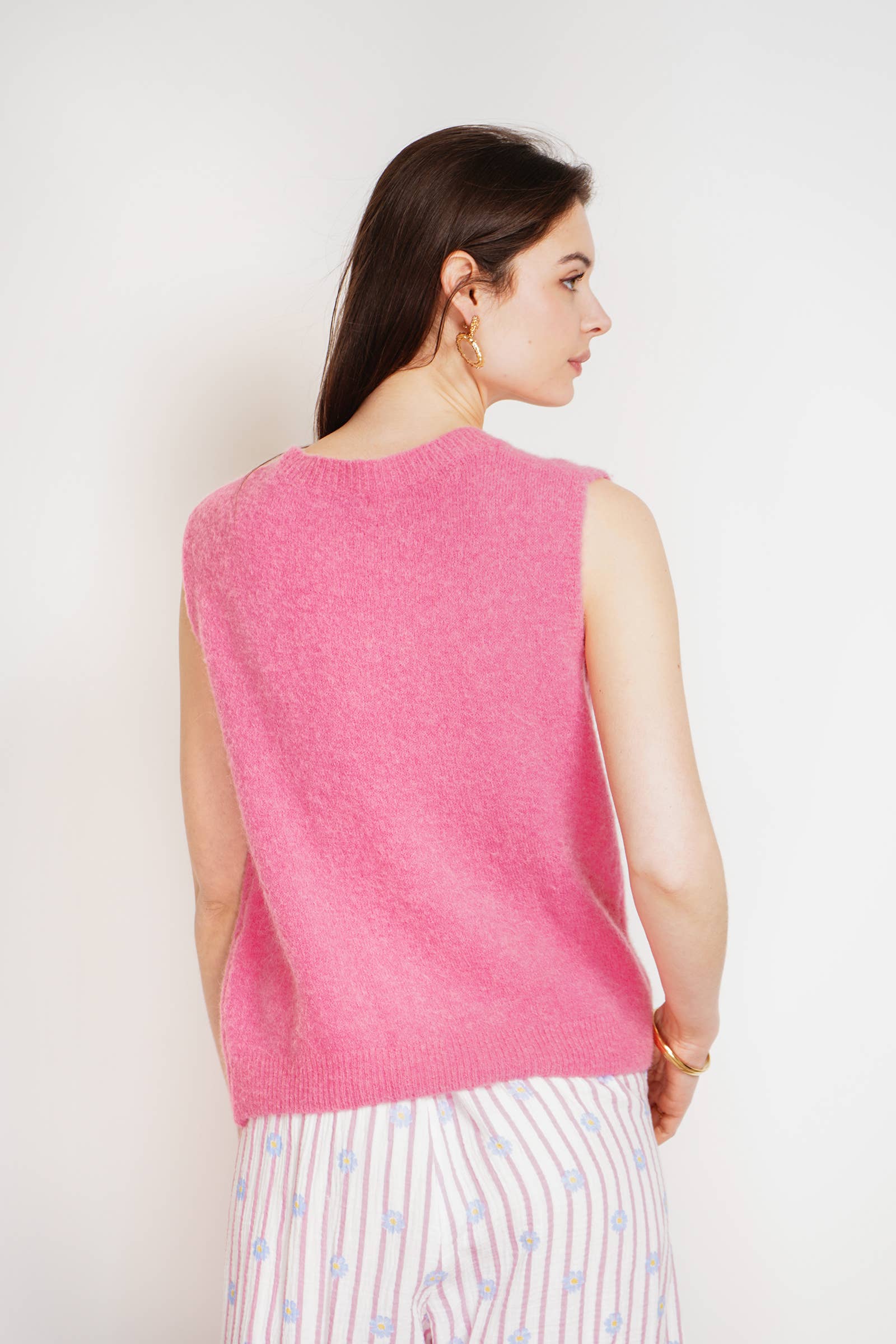 NOELINE – Engroshandel Pullover - Dame – Superfin alpaca vest uden ærmer 265104