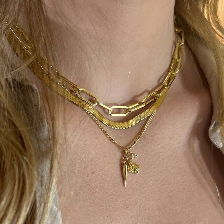 Rachel Nathan - Wholesale Pendant/Charm Necklace - ROSE & THORN1