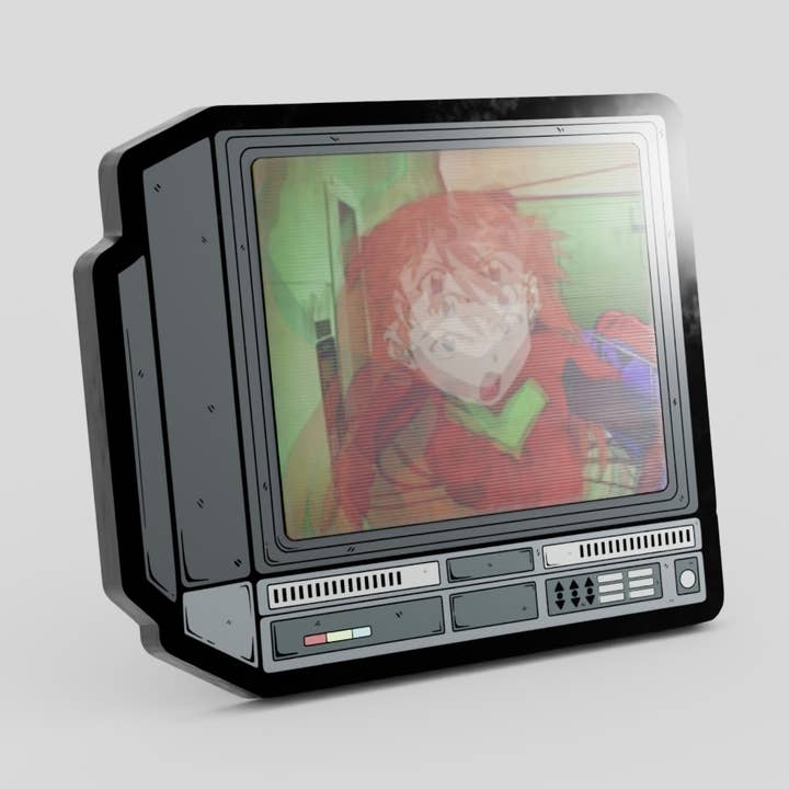 Pino de Esmalte Lenticular Asuka Langley CRTV de 2,5" por atacado de GoopyGoblins