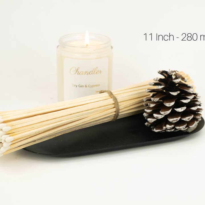 Chandler Studio - Wholesale Matches - 11" Inch White Extra Long Matchsticks (200 Matchsticks)
