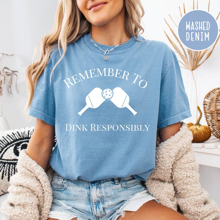 Pickleball Lover Comfort Colors® Tee for wholesale by CindyL Boutique