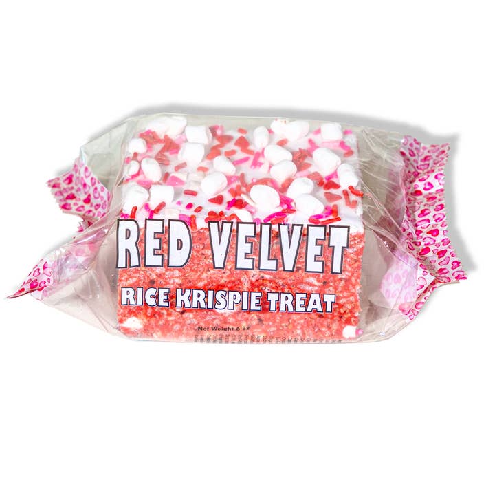 Jumbo Red Velvet Rice Krispie Treat for wholesale by Treat House