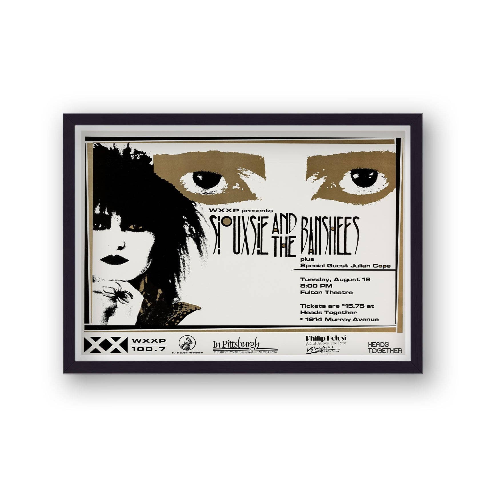 Gallery Print and Art - Wholesale Poster - Siouxsie And The Banshees Fulton Theatre Vintage Music Gig Poster