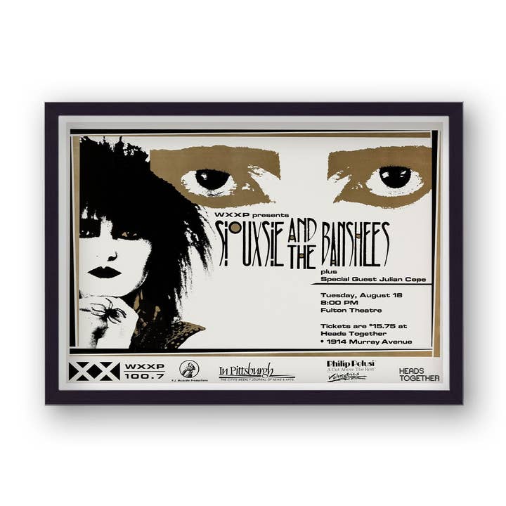 Affiche de concert de musique vintage du Siouxsie and the Banshees Fulton Theatre pour la vente par Gallery Print and Art