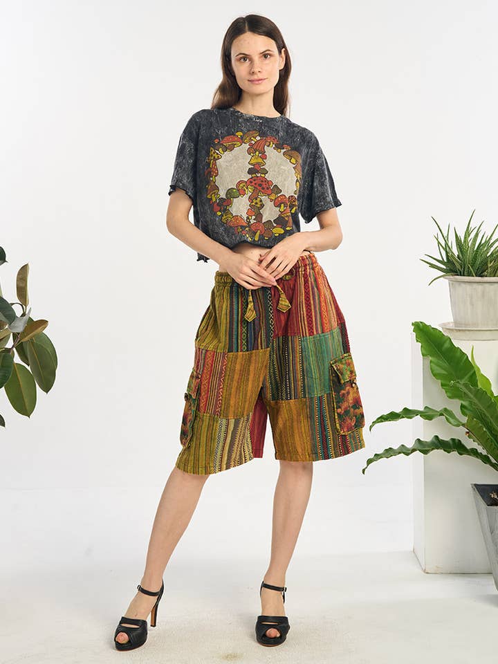 Gemischter Flicken BAUMWOLLSHORTS (KT-1606) für den Großhandel auf Faire0