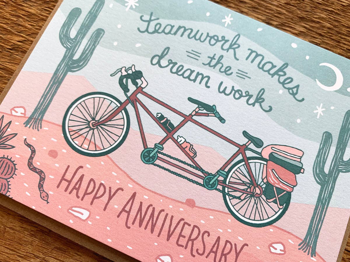 Noteworthy Paper & Press - Wholesale Anniversary Card - Tandem Anniversary3