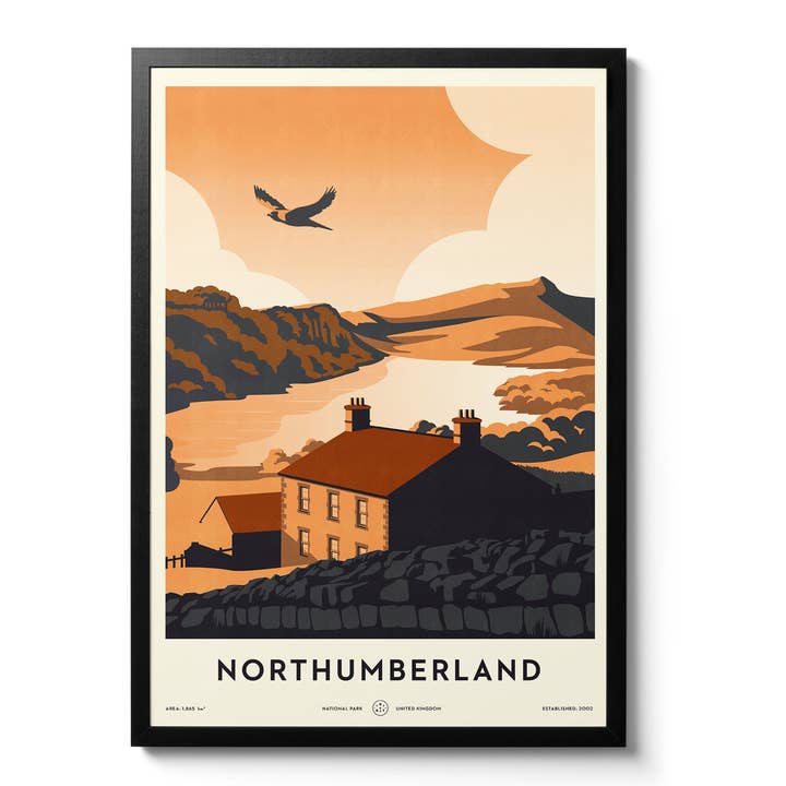 Northumberland National Park Print for wholesale by Telegramme Paper Co.