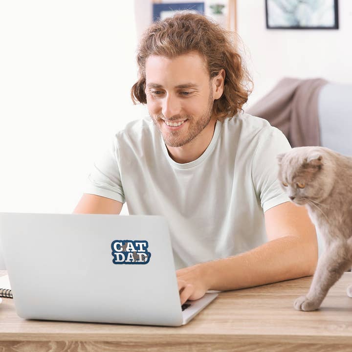 Dog Speak - Wholesale Sticker - 3" Sticker - Cat Dad1