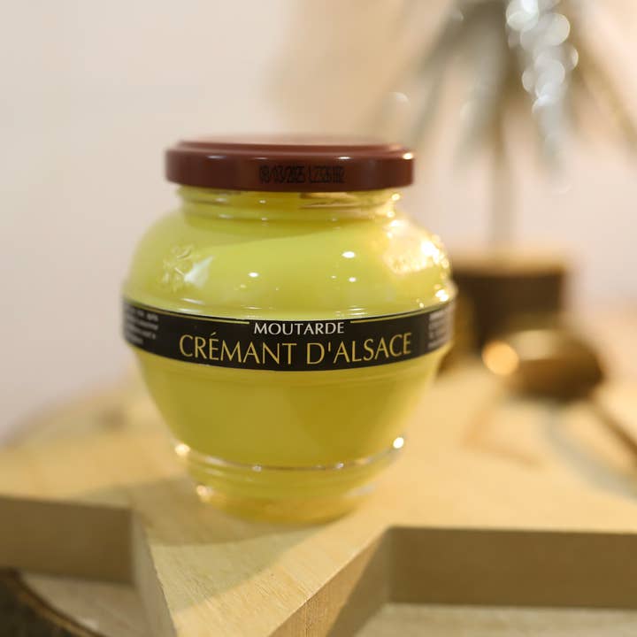 DOMAINE DES TERRES ROUGES - Vente Moutarde - Moutarde au Crémant D'Alsace 200 g