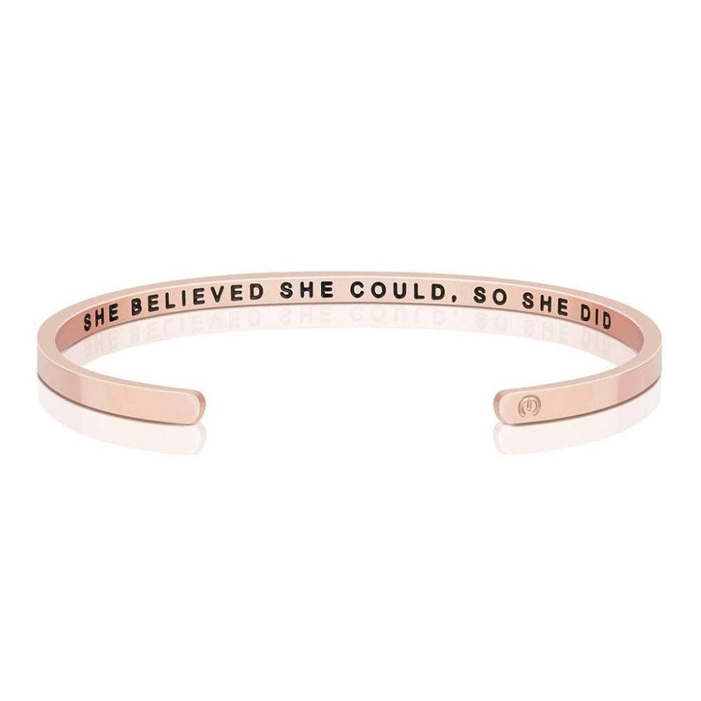MantraBand - Wholesale Cuff Bracelet - She Believed She Could - inspirational MantraBand® bracelet10