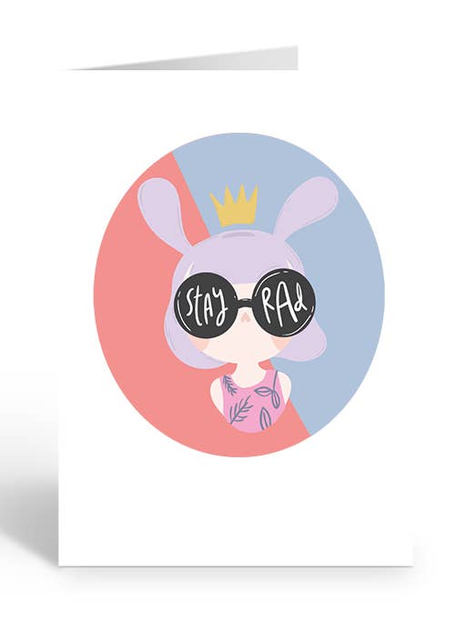 STAY RAD WOMXN Greeting Card for wholesale by Two Brides Presents