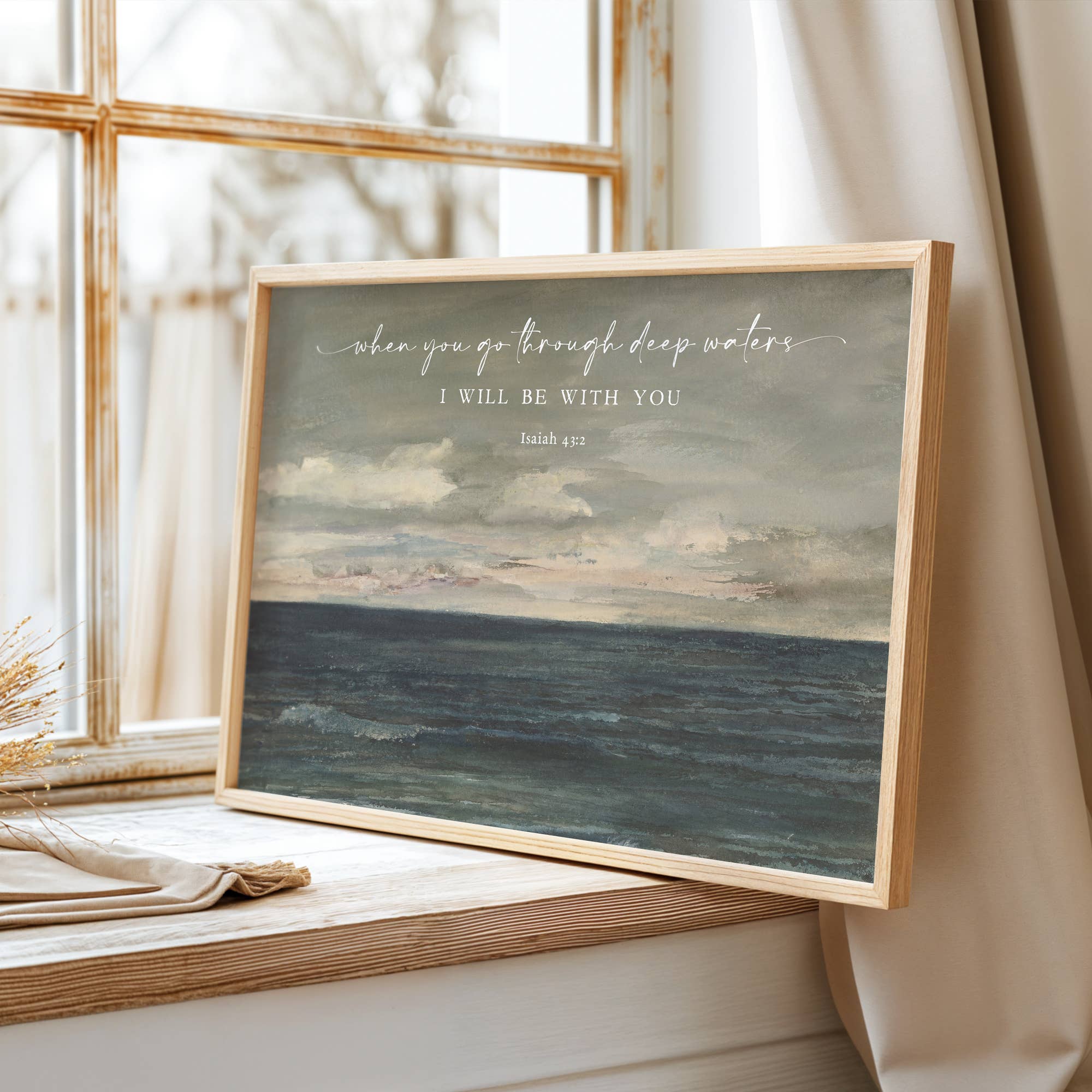 Rooted in Truth - Wholesale Art Print - Deep Waters - Vintage Wall Art Print Christian Gift Decor5