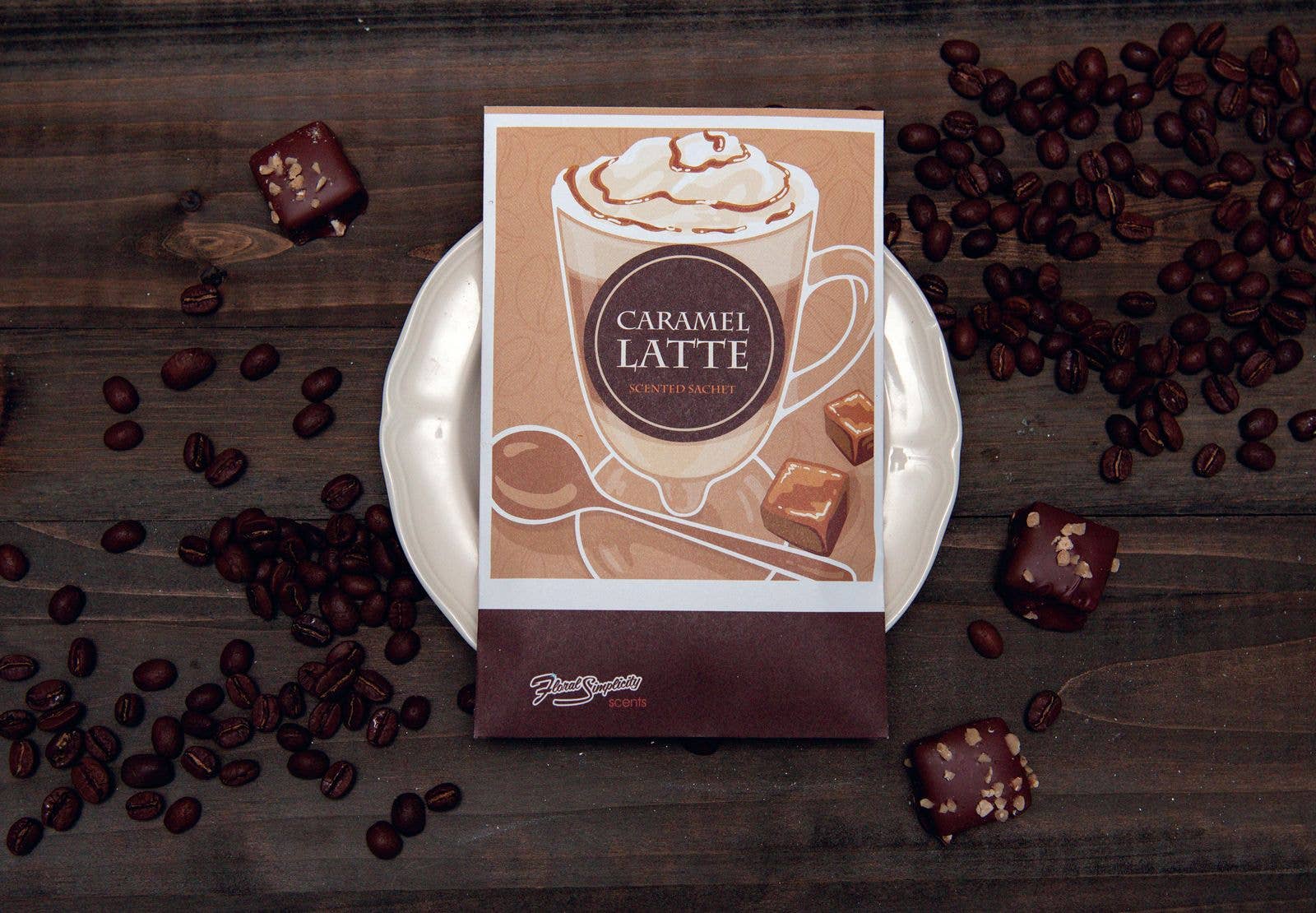 Floral Simplicity - Wholesale Sachet - Caramel Latte Sachet3
