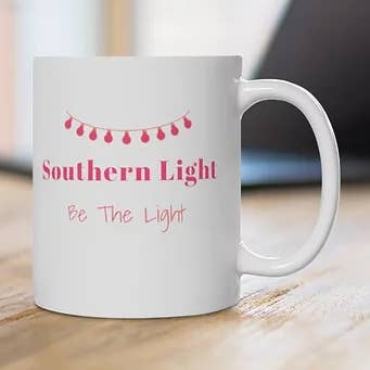 White Ceramic Mug for wholesale by Southern Light