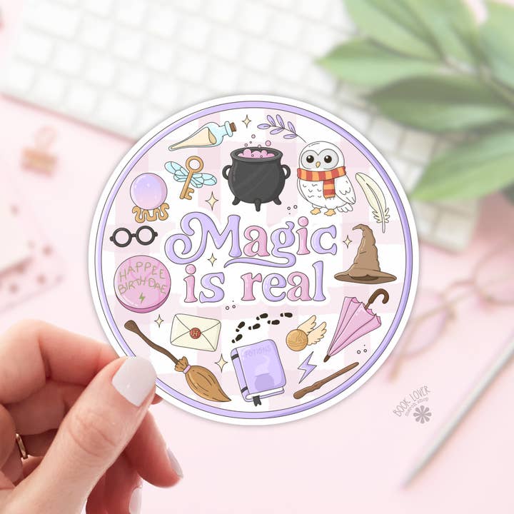 Autocollants "La magie est réelle" / Autocollants pour amateurs de livres / Cadeau pour amoureux des livres pour la vente par Book Lover Merch Shop