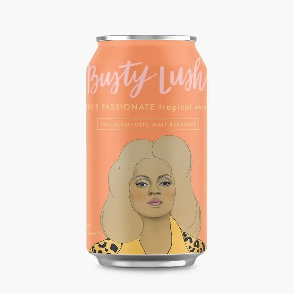 Busty Lush - Wholesale Non-Alcoholic Beer - She's Passionate Non-Alcoholic Tropical Weisse (4pk)1
