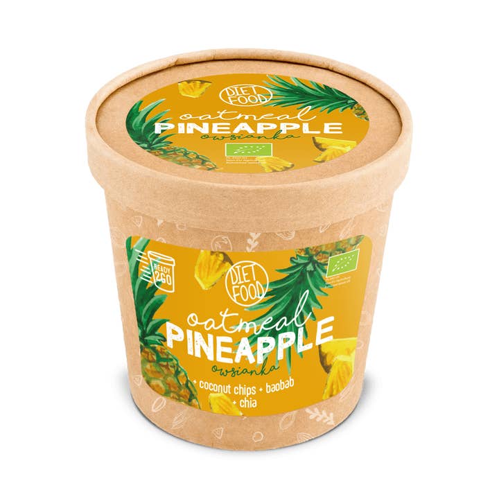 Diet Food - Wholesale Oats - Bio Oatmeal Pineapple 70 g0