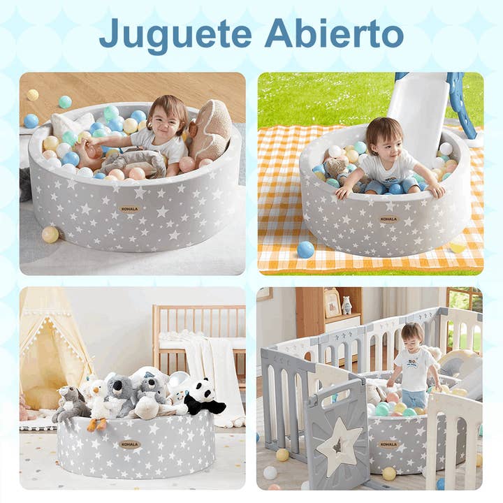 Devessport - Venta al por mayor Juguetes de playa/piscina - Niños y bebés - Piscina de Bolas para Niños con 100 Bolas Kohala Baby